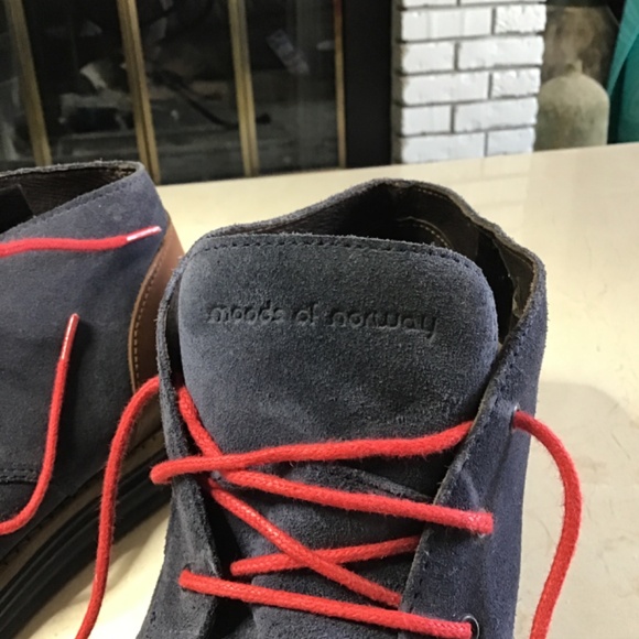Made of Norway, Moelv Size 41 Blue Suede Walking Shoes - Picture 4 of 7